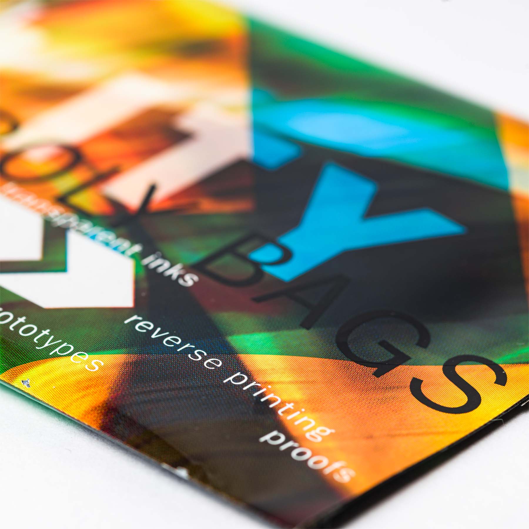 Marketing sample shallow depth of field detail of front.